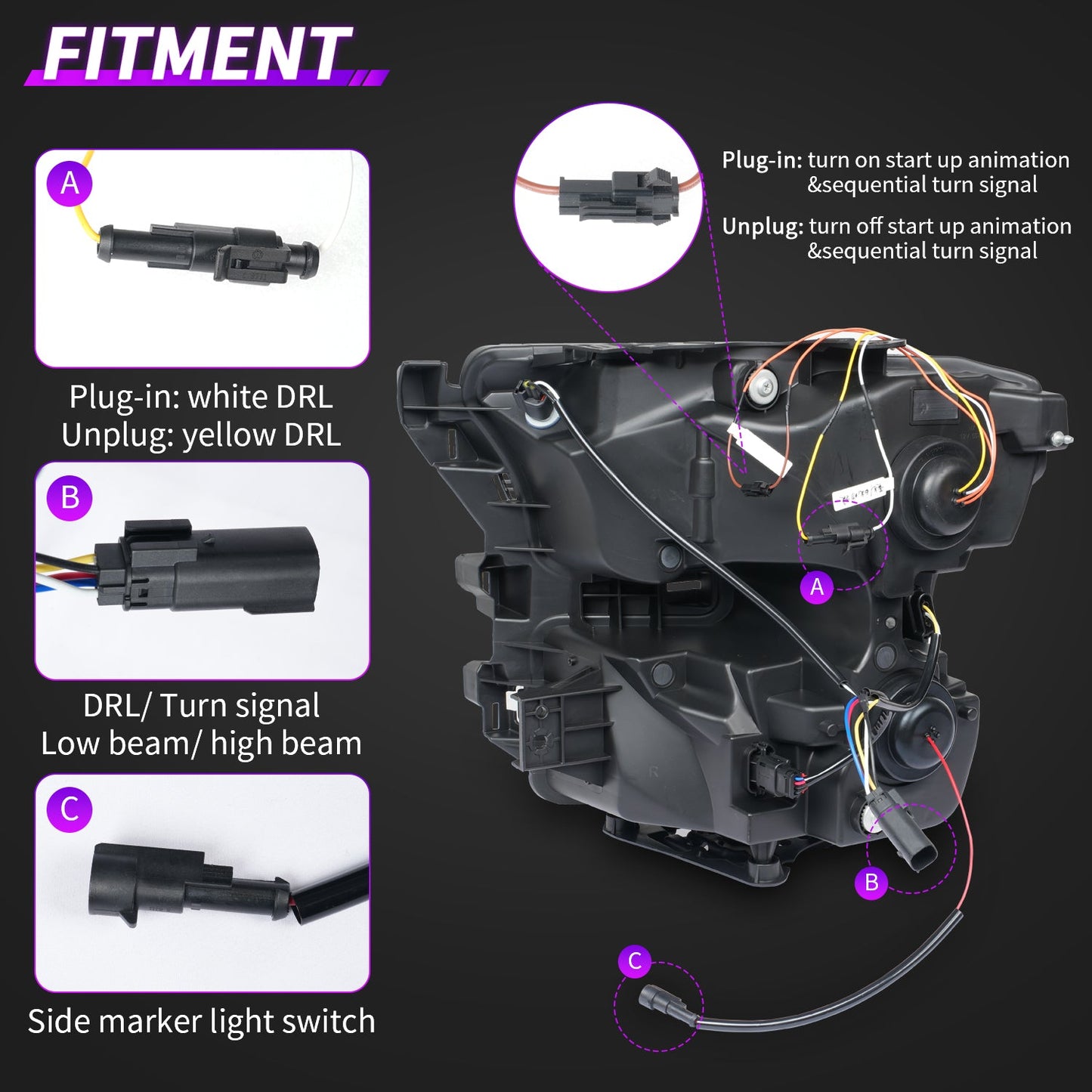 Full LED Headlights Assembly For Ford F-150 Raptor 2015-2020, F DRL Style 【On pre-sale, shipping next month】